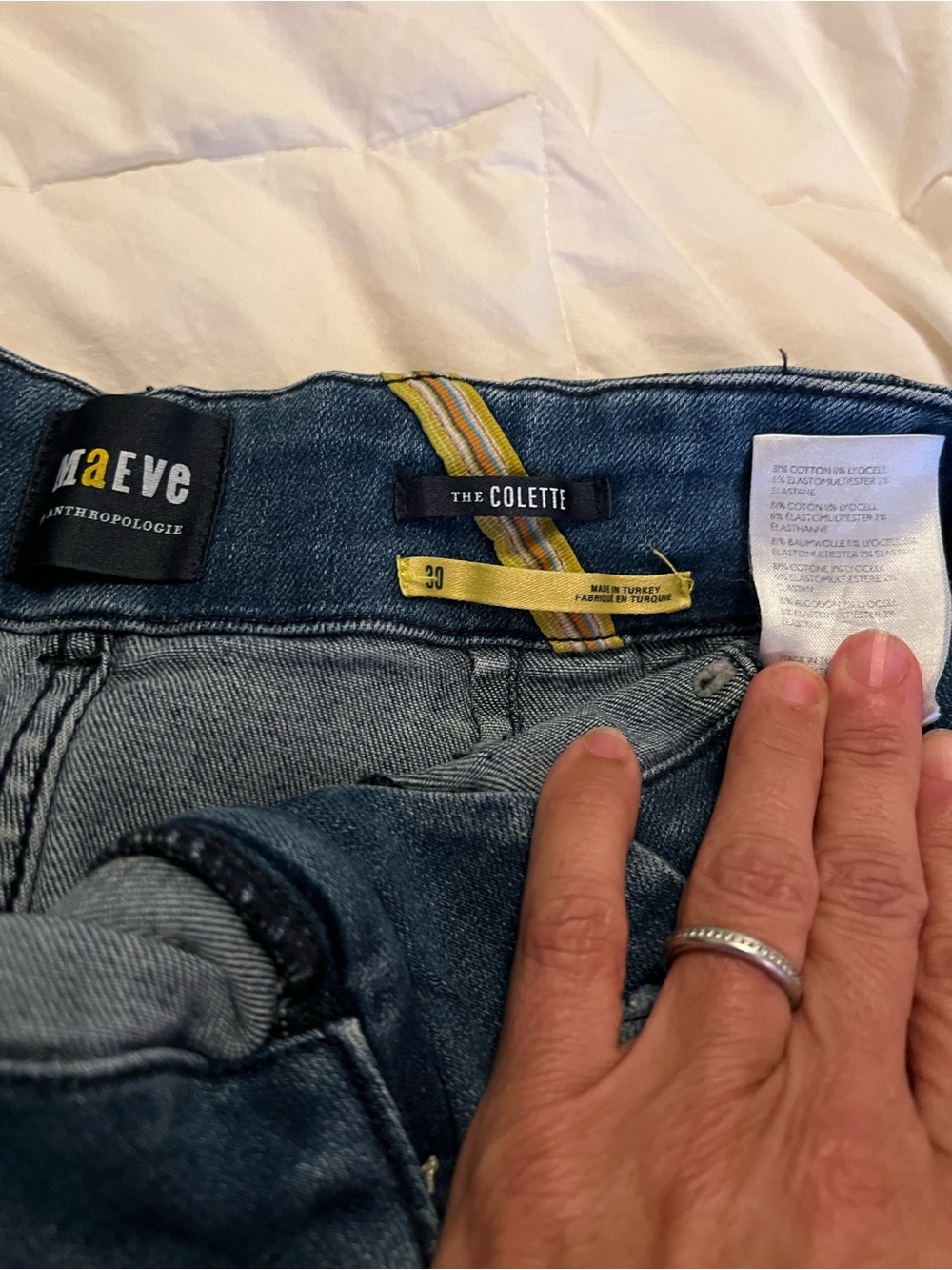 Maeve Colette Cropped Jeans in Medium Blue Wash - Picture 4 of 7